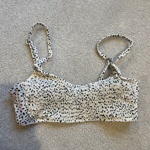 Xhilaration Leopard Print Bikini Top - Size S